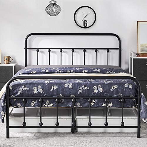 Victoria Bed Frame/Metal Platform Mattress Foundation No Box Spring Needed FULL Victoria Bed Frame/Metal Platform Mattress Foundation No Box Spring Needed FULL